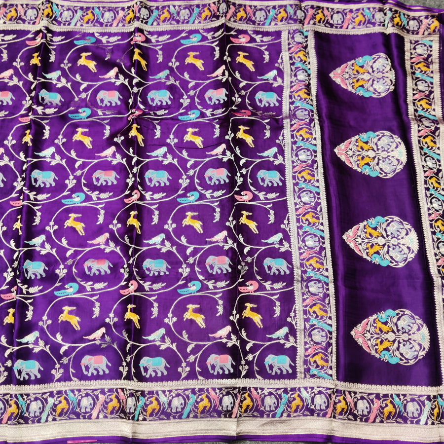 Mashru satin Silk Saree- MS53