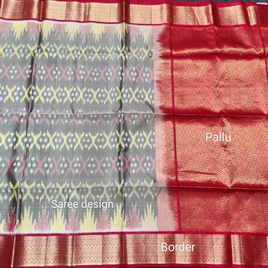 Ikkath Pure handloom silk saree - IKT03