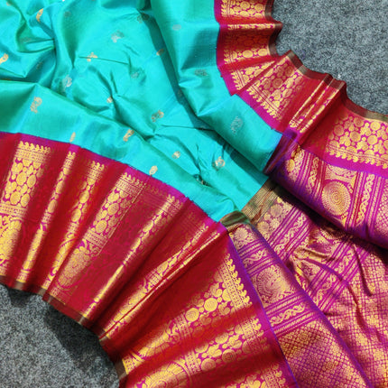 Gadwal pure handloom kuttu silk saree - GPS129