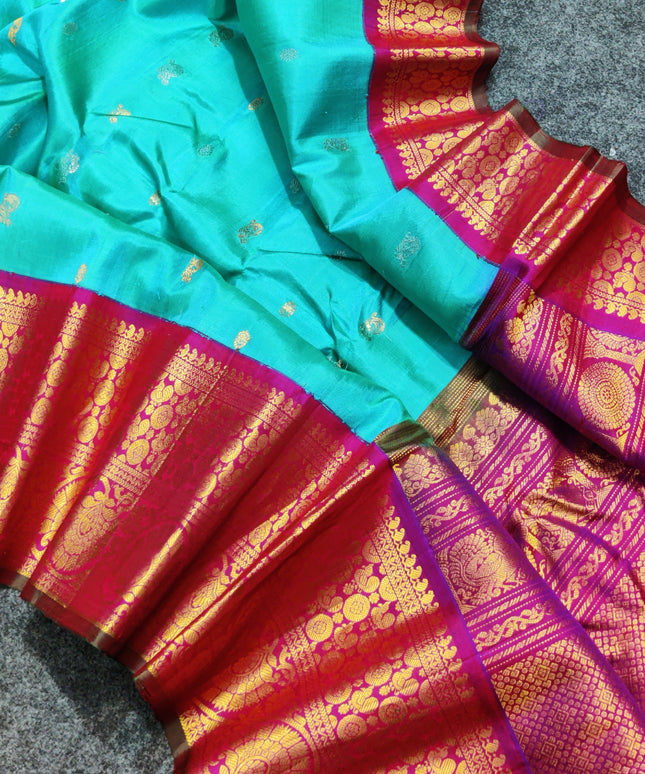 Gadwal pure handloom kuttu silk saree - GPS129