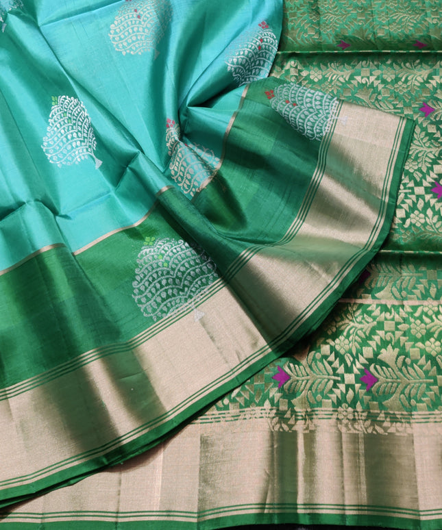 Lightweight pattu Scurt Border Saree - LWP142