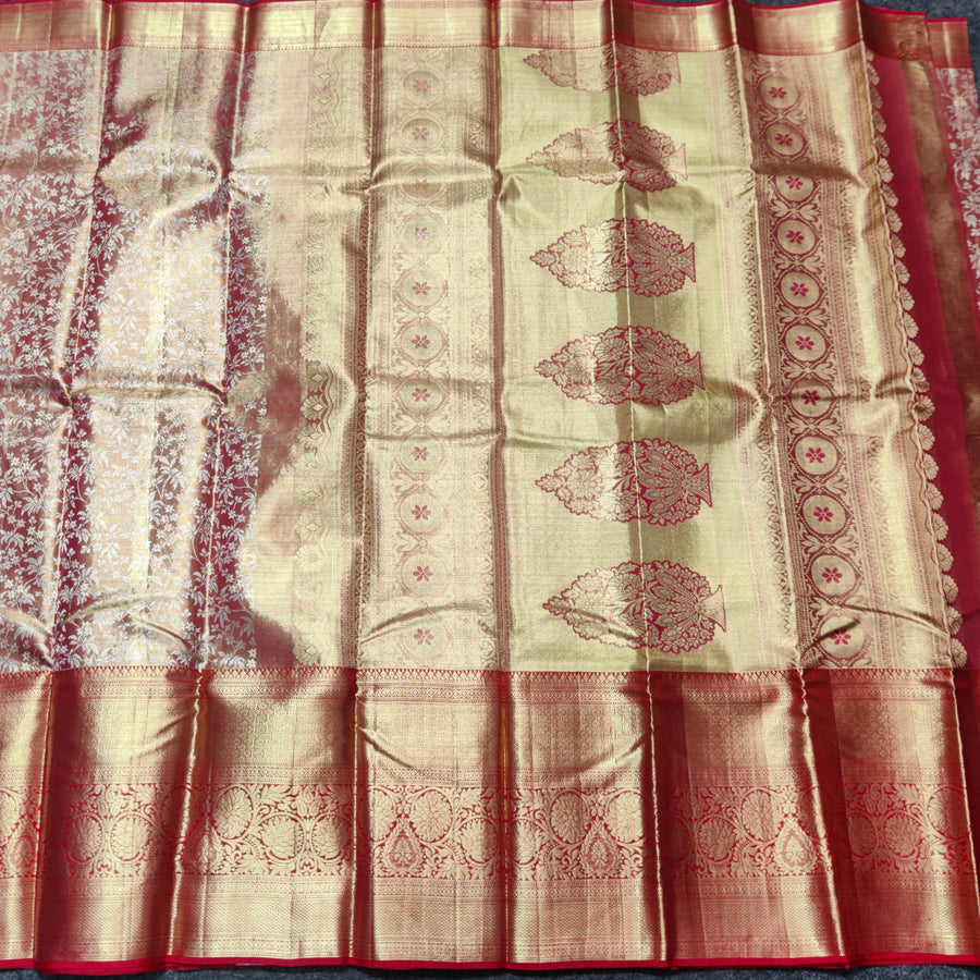 Kanchi Pattu Wedding Saree @35% Off -KMP63