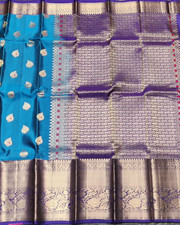 Kanchi Vintage Gap border pattu - KMP243 alternate view