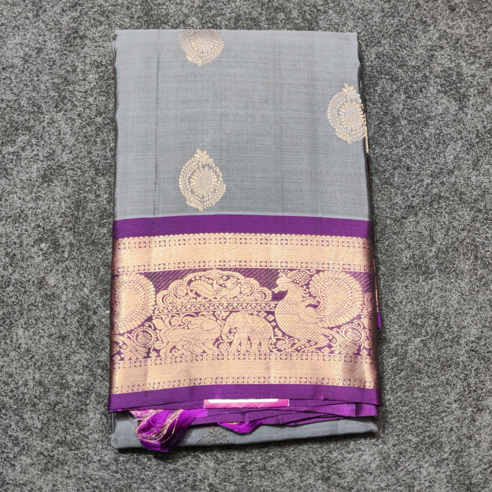 Kanchi pure small border saree- KMP237