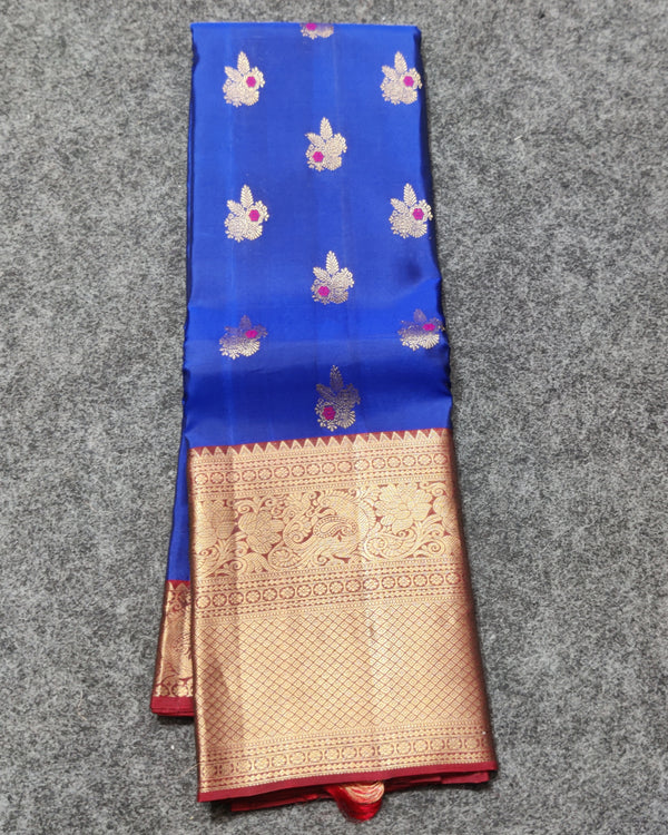 Kanchi Vintage Gap border pattu - KMP247