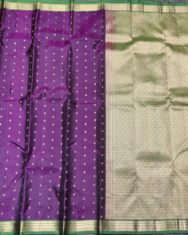 Kanchi pattu small border saree - KMP251 alternate view