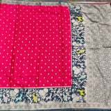 Chinon crepe silk Saree- C04