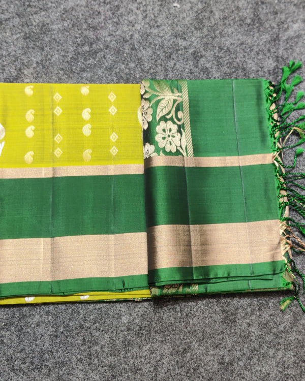 Lightweight pattu Scurt Border Saree - LWP84