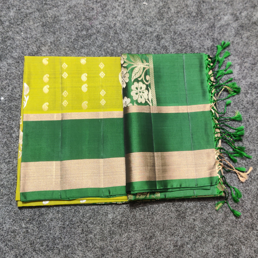 Lightweight pattu Scurt Border Saree - LWP84