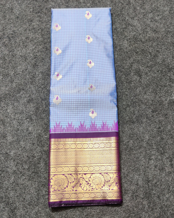 Gadwal Semi Silk Saree - GSM32