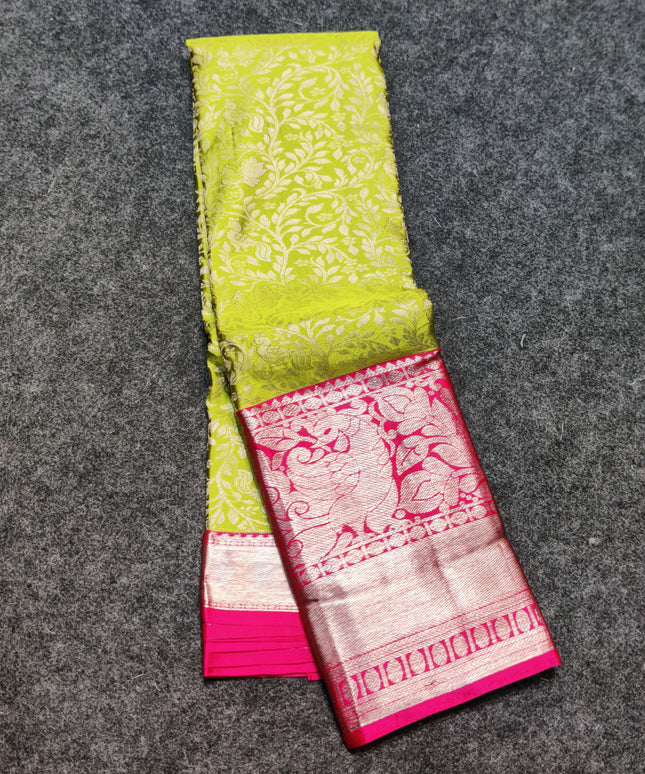 Kanchi pattu half fine Bridal Saree -HF281