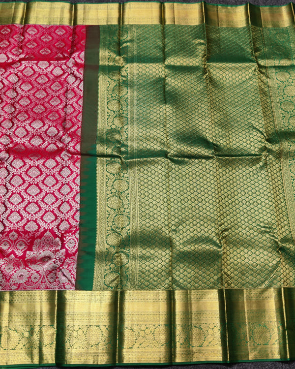 Kanchi Meenakari Brocade Pure handloom Silk Saree - KMP3215 alternate view