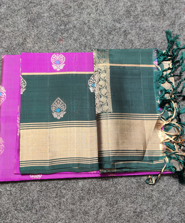 Lightweight pattu Scurt Border Saree - LWP148
