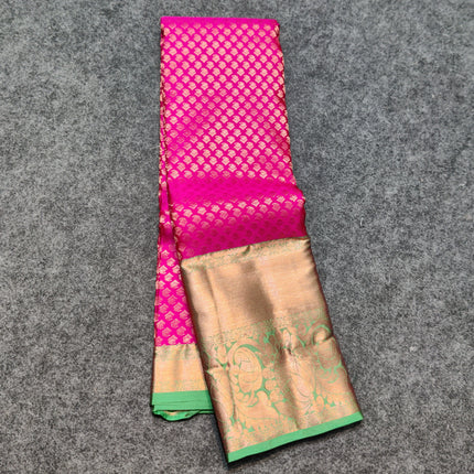 Kanchi pattu half fine Bridal Saree -HF274