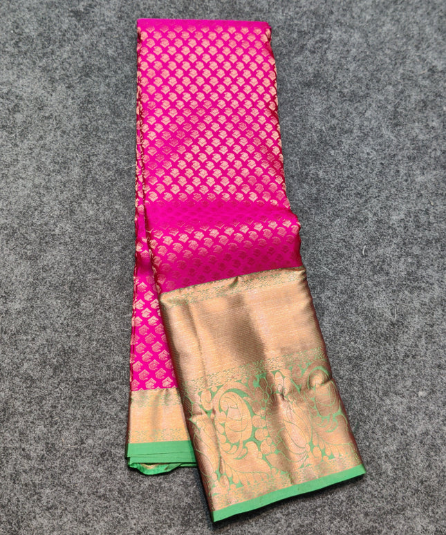 Kanchi pattu half fine Bridal Saree -HF274