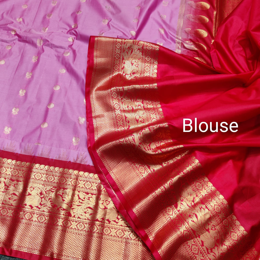 Gadwal Semi Silk Saree - GSM26