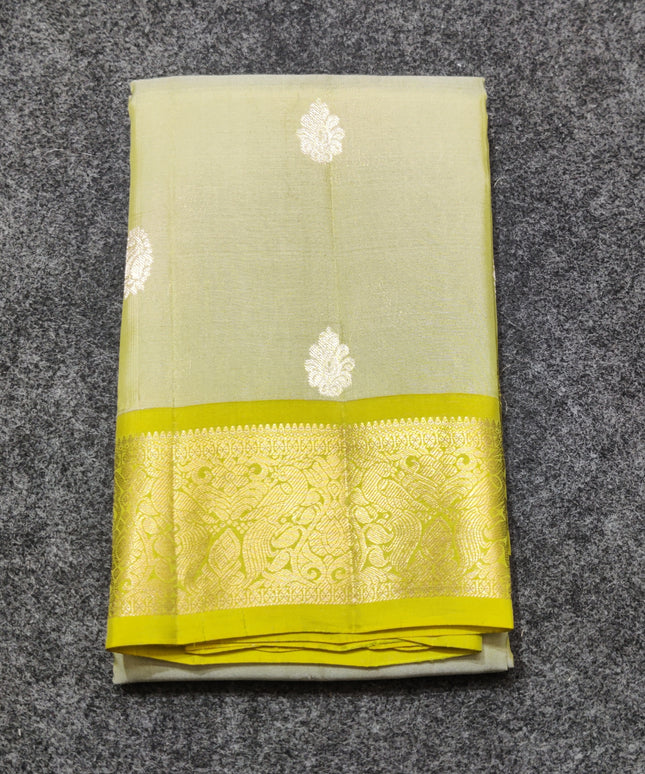 Kanchipattu small border saree - KMP98