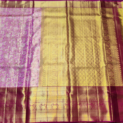 Kanchi Meenakari Brocade Pure handloom Silk Saree - KMP1790