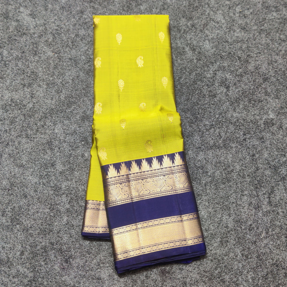 Kanchi Vintage Gap border pattu - KMP349