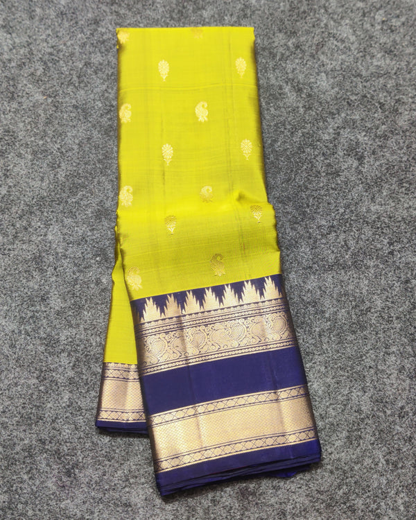 Kanchi Vintage Gap border pattu - KMP349