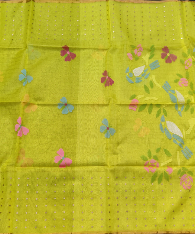 Jamdani handloom pure silk - JM06