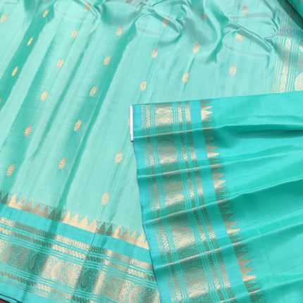 Gadwal handloom small border Pure silk saree - GPS219
