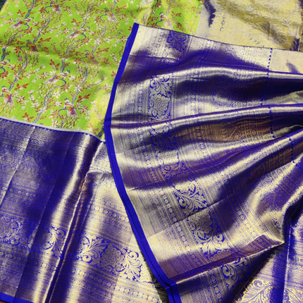 Kanchi Meenakari Brocade Pure handloom Silk Saree - KMP1780