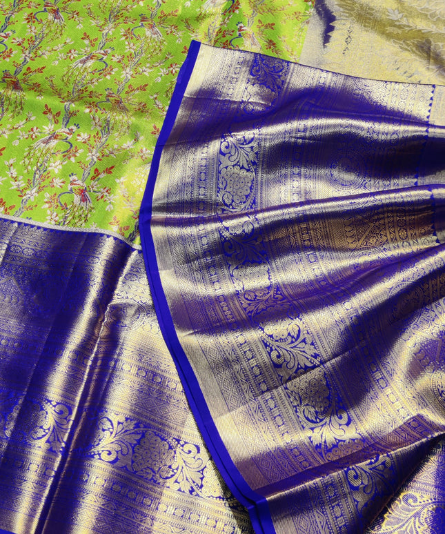 Kanchi Meenakari Brocade Pure handloom Silk Saree - KMP1780