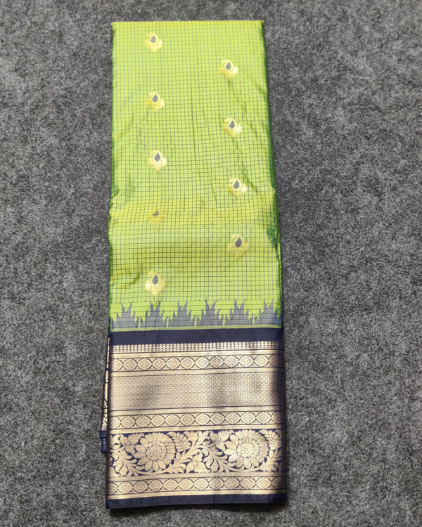 Gadwal Semi Silk Saree - GSM25