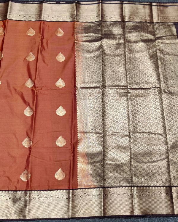 Kanchi semi vintage silk Saree -KS35 alternate view