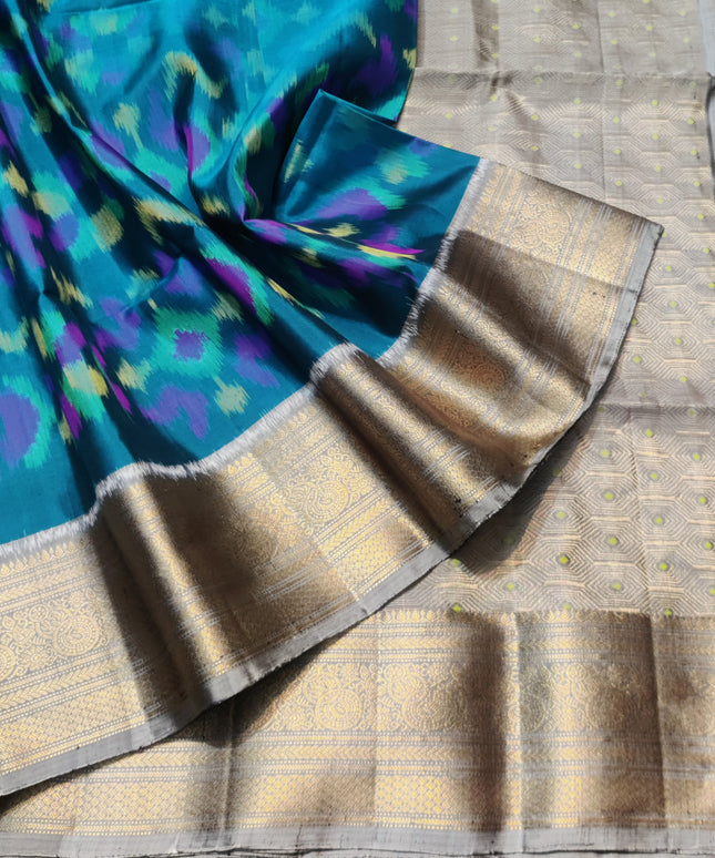 Ikkath Pure Silk Pattu Saree- IKT63