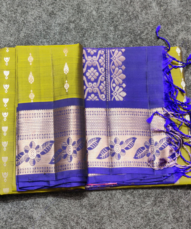 Meenakari kanchi lightweight pattu Saree - KMP306
