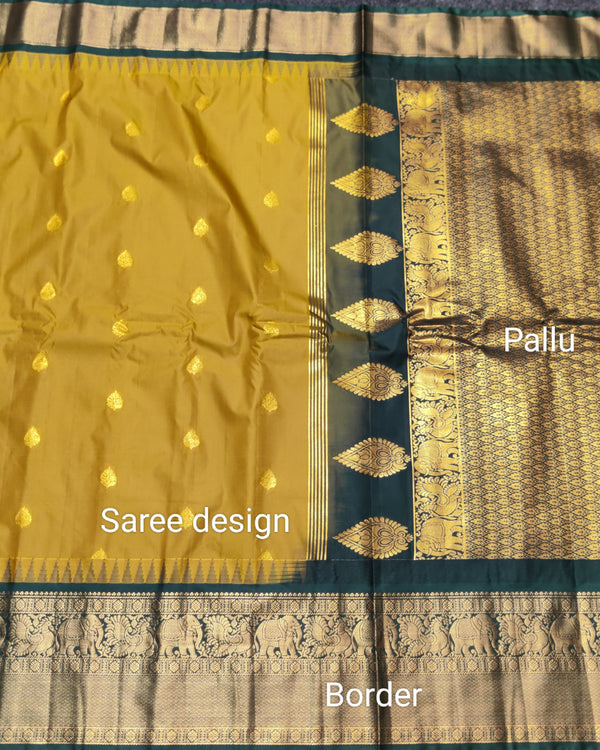 Gadwal Semi Silk Saree - GSM04 alternate view