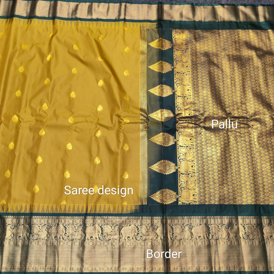 Gadwal Semi Silk Saree - GSM04