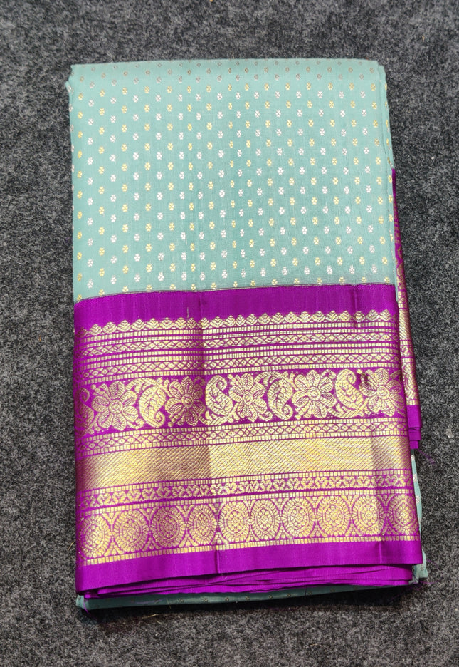 Kanchi pure kuttu border Saree - KMP1297