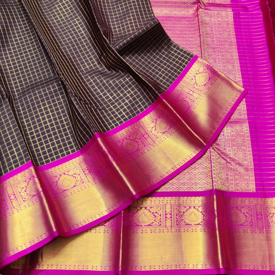 50% off Kanchi kuttu vintage Handloom saree - KMP59