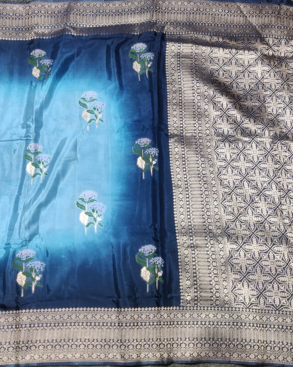 Satin Silk Saree- SA16 alternate view