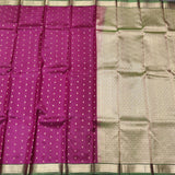 Kanchi Handloom Pure Silk Small Border Saree – KMP263