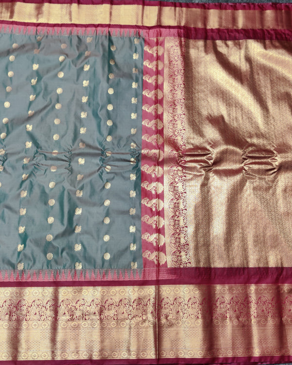Gadwal Semi Silk Saree - GSM11 alternate view
