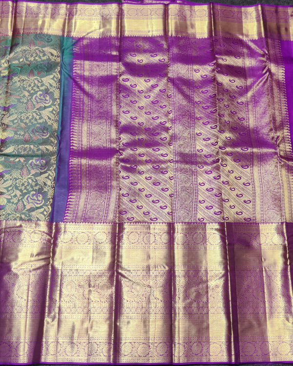 Kanchi pure Bridal wear saree @30% Off - KMP52 alternate view