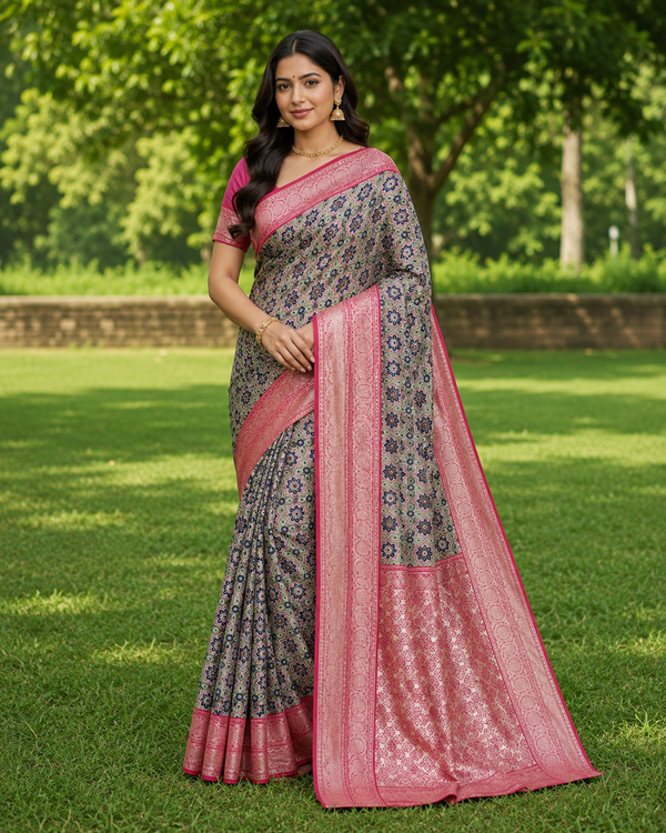 Kalamkari Silk saree - KM01