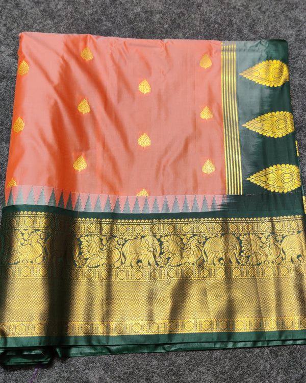 Gadwal Semi Silk Saree - GSM06