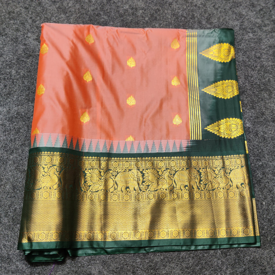 Gadwal Semi Silk Saree - GSM06