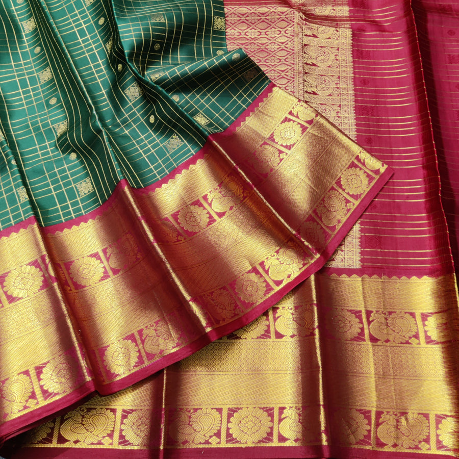 50% off Kanchi kuttu vintage Handloom saree - KMP89