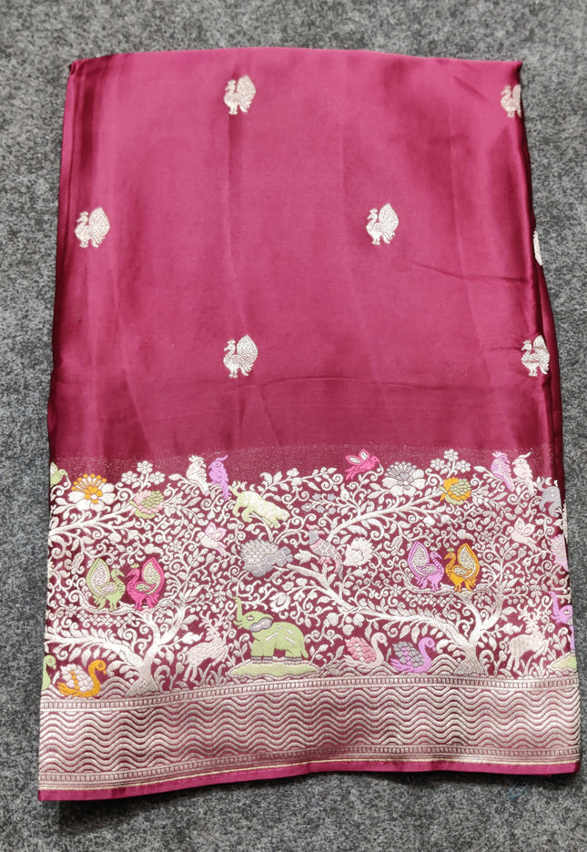 Mashru satin Silk Saree- MS29