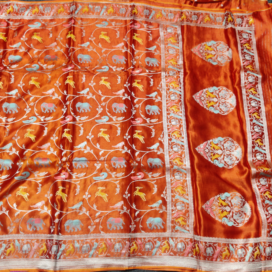 Mashru satin Silk Saree- MS50