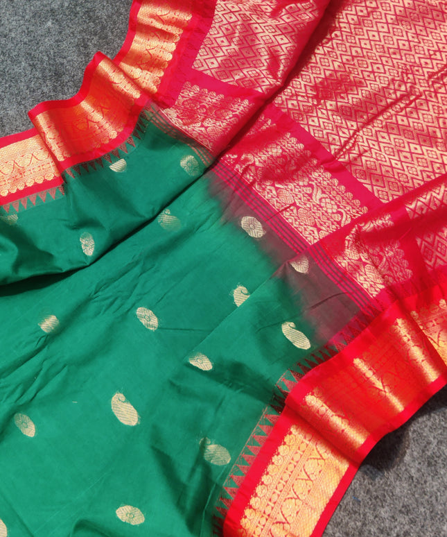 Gadwal cotton Silk Saree - GC04