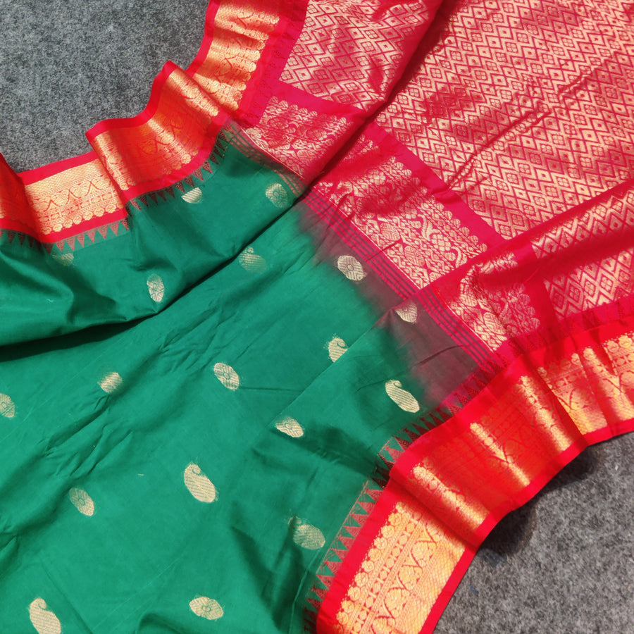 Gadwal cotton Silk Saree - GC04