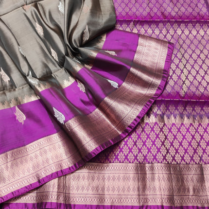 Lightweight pattu Scurt Border Saree - LWP86
