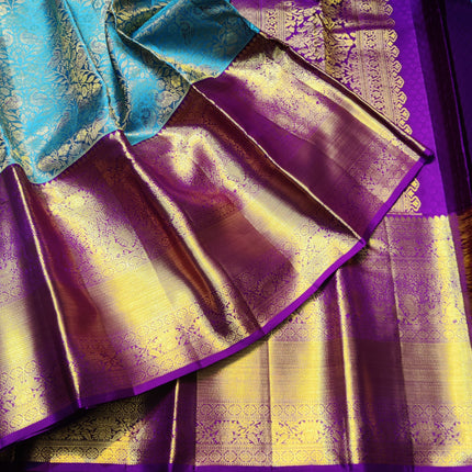 Kanchi Meenakari Brocade Pure handloom Silk Saree - KMP1987